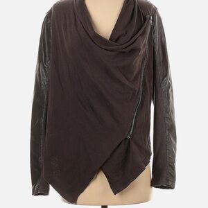 Blank NYC Jacket Women 
Brown Faux Leather Motorcycle Moto.